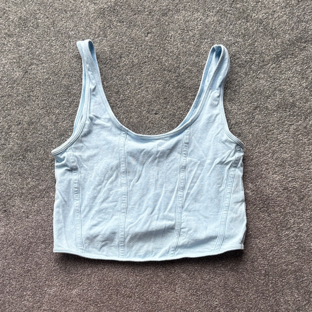 Light Blue Women's crop top
